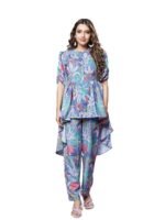 Women Ethnic Kurta Set | Rayon Co-Ord Set | Fancy Pajama Set | Pack of 2 | Floral Printed Top & Pant Set | Full Pair Set | A-line Kurta Set for Women |