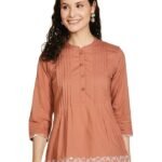Women's Printed Straight Cotton Short Kurti
