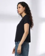 Women Embroidered Regular Fit Crew-Neck T-Shirt - Image 3