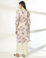 Women Floral Print Straight Kurta - Image 3