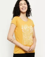 Women Floral Regular Fit Round-Neck T-Shirt - Image 4