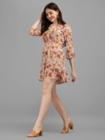 Yellow Floral Women's Dress - Image 6